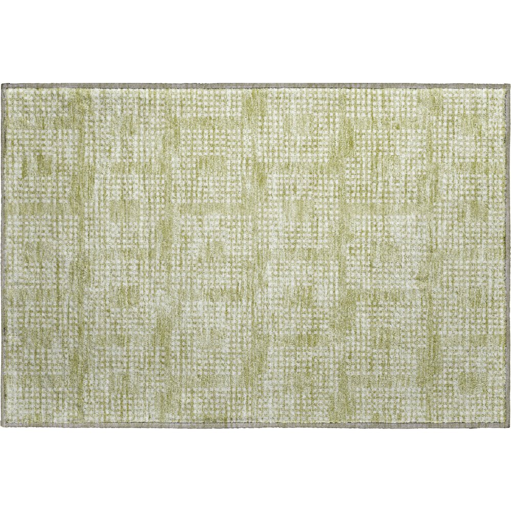 Premium Machine Washable Mayfield AMF890 Aloe 1'8" x 2'6" Rug. Picture 1