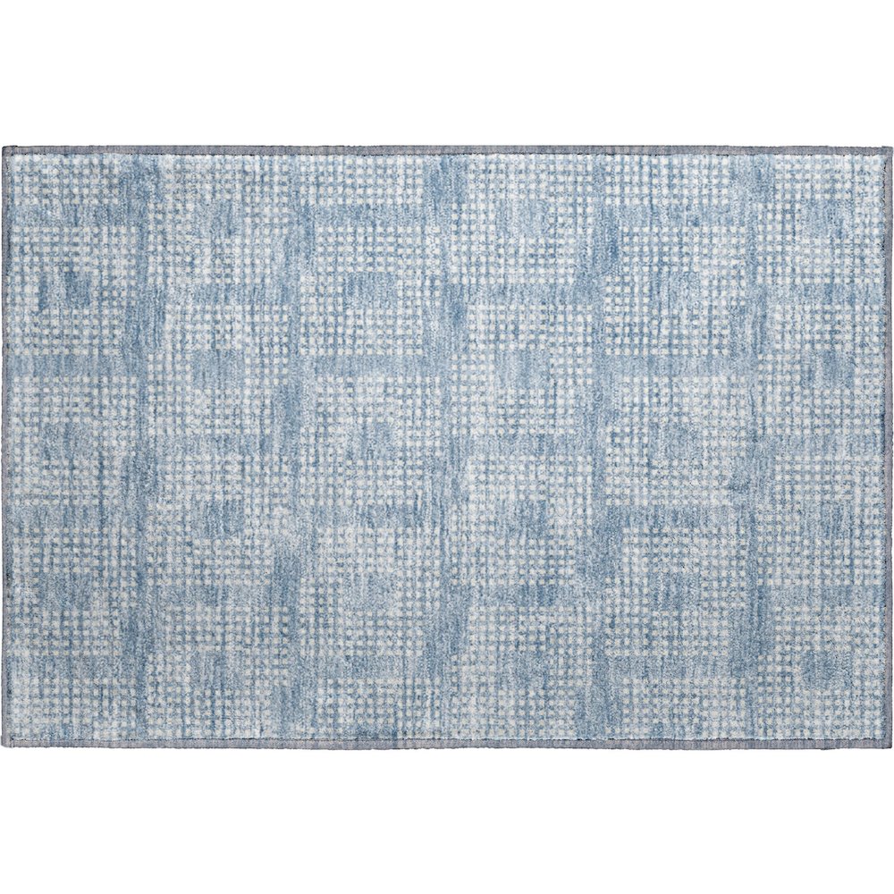 Premium Machine Washable Mayfield AMF890 Sky 1'8" x 2'6" Rug. Picture 1