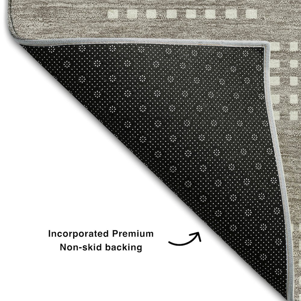 Premium Machine Washable Mayfield AMF890 Taupe 1'8" x 2'6" Rug. Picture 2