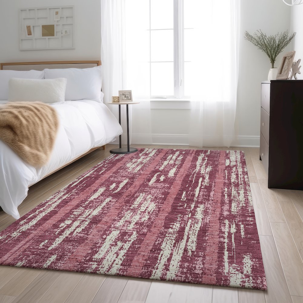 Premium Machine Washable Mayfield AMF892 Blush 2'6" x 3'10" Rug. Picture 5
