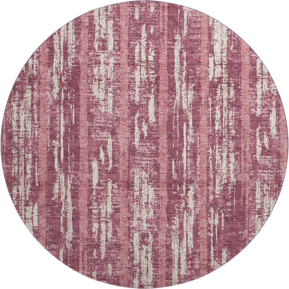 Premium Machine Washable Mayfield AMF892 Blush 8' x 8' Round Rug. Picture 1