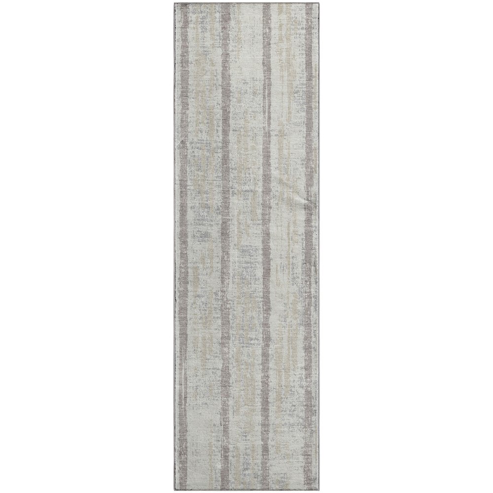 Premium Machine Washable Mayfield AMF892 Ivory 2'3" x 7'6" Runner Rug. Picture 1
