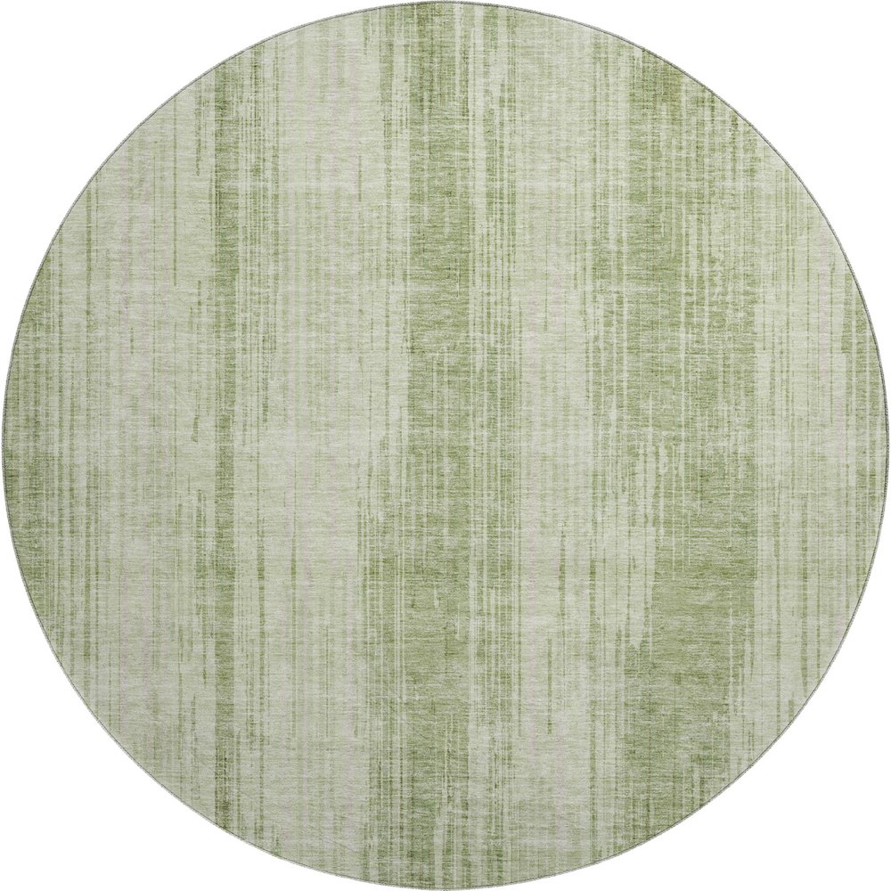 Premium Machine Washable Mayfield AMF893 Aloe 8' x 8' Round Rug. Picture 1