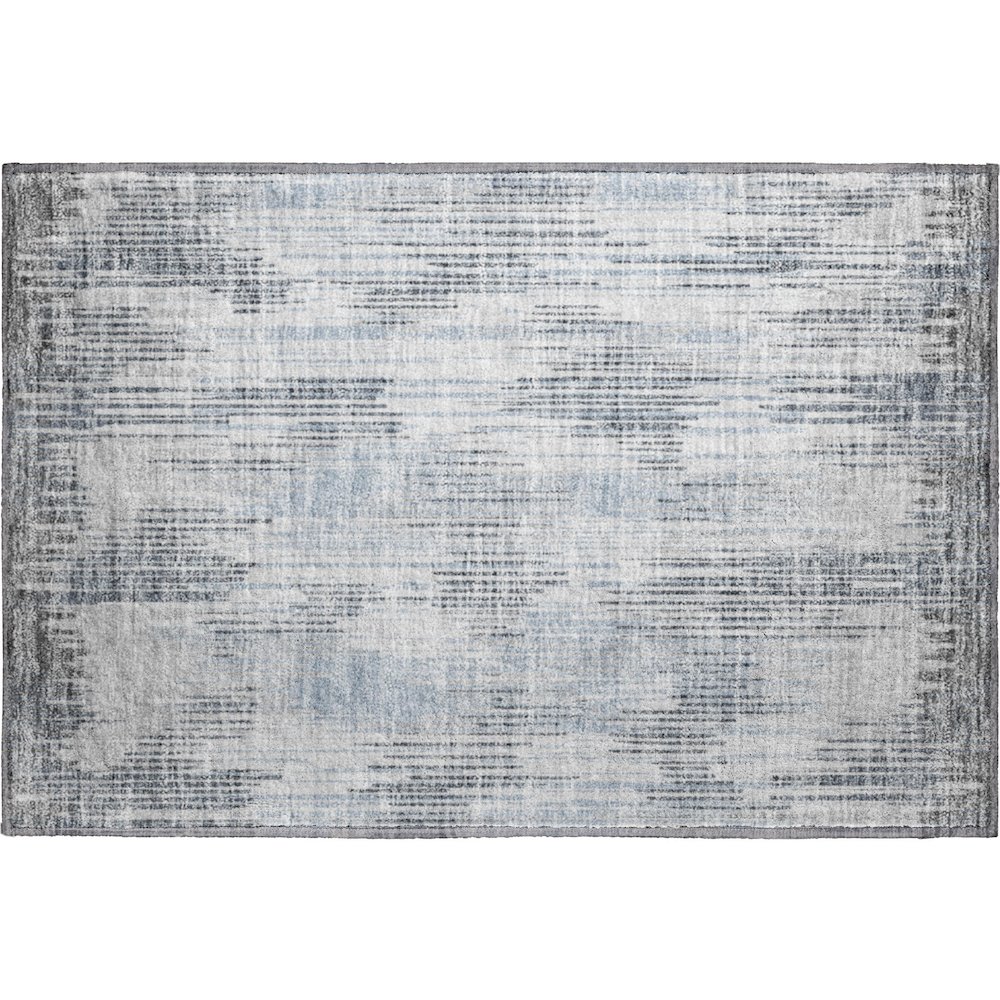 Premium Machine Washable Mayfield AMF893 Gray 1'8" x 2'6" Rug. Picture 1