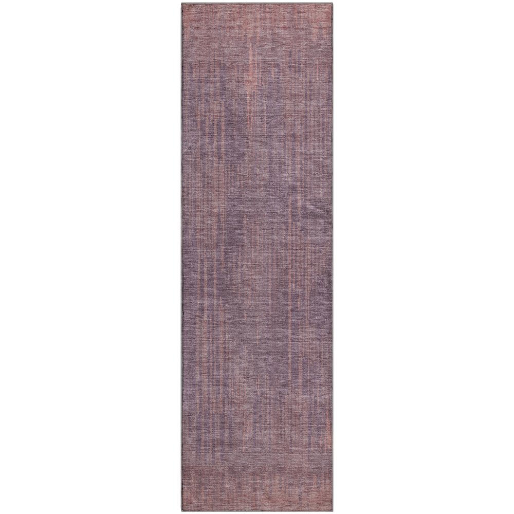Premium Machine Washable Mayfield AMF893 Mauve 2'3" x 7'6" Runner Rug. Picture 1