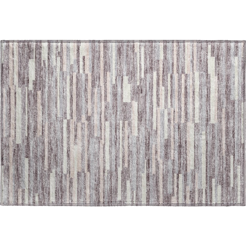 Premium Machine Washable Mayfield AMF894 Lavender 1'8" x 2'6" Rug. Picture 1