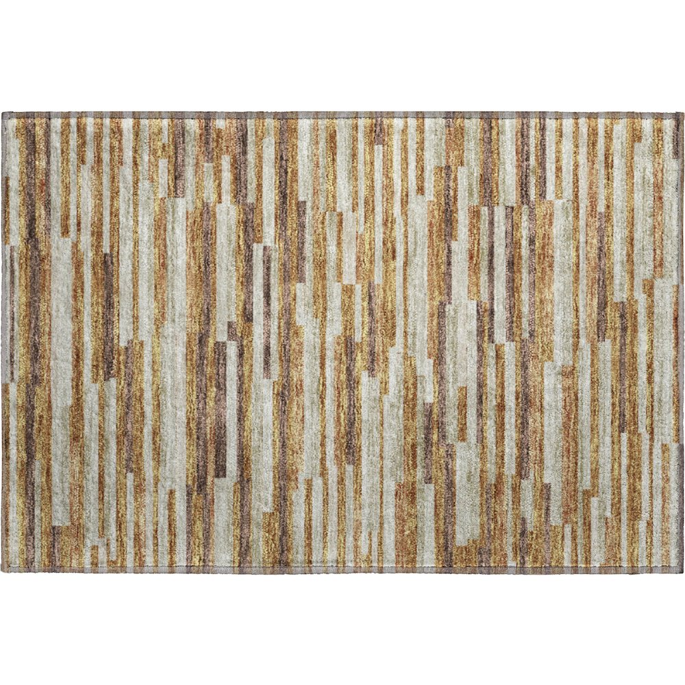 Premium Machine Washable Mayfield AMF894 Paprika 1'8" x 2'6" Rug. Picture 1