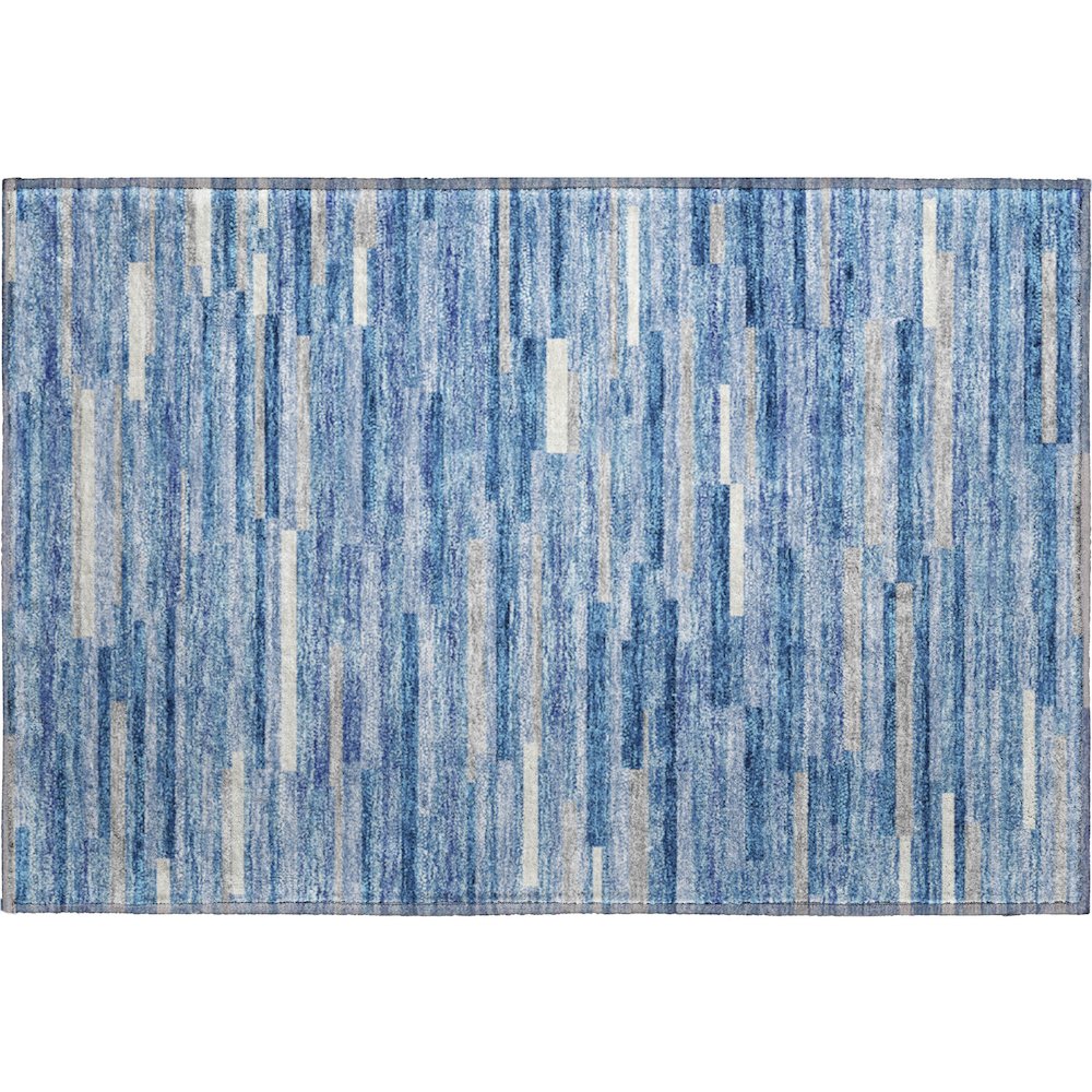 Premium Machine Washable Mayfield AMF894 Sky 1'8" x 2'6" Rug. Picture 1