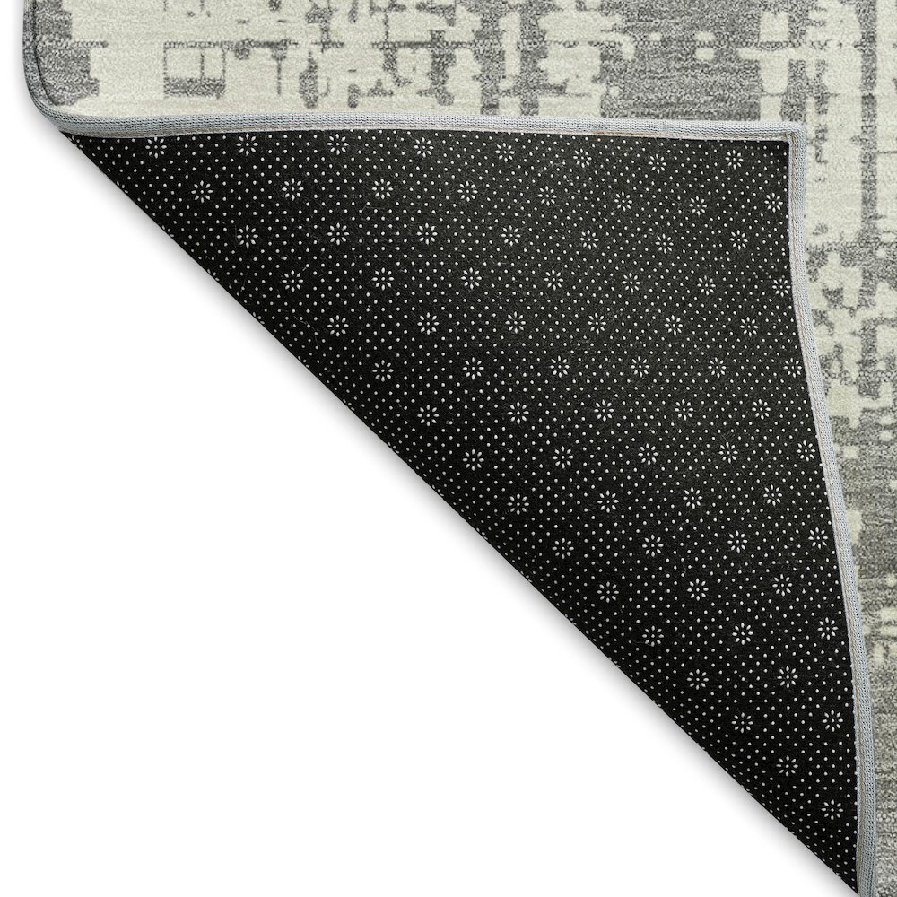 Premium Machine Washable Mayfield AMF895 Gray 1'8" x 2'6" Rug. Picture 2