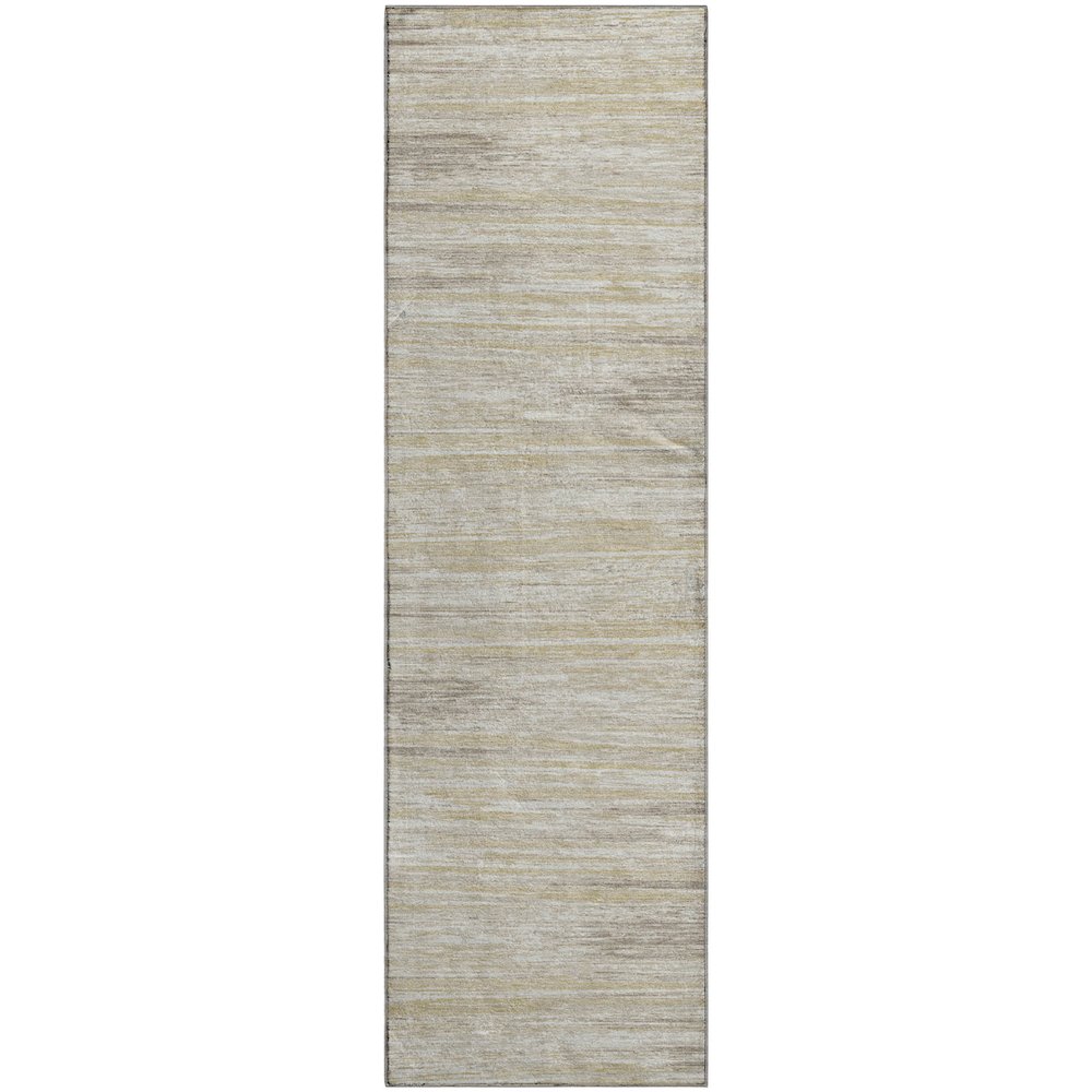 Premium Machine Washable Mayfield AMF896 Beige 2'3" x 7'6" Runner Rug. Picture 1
