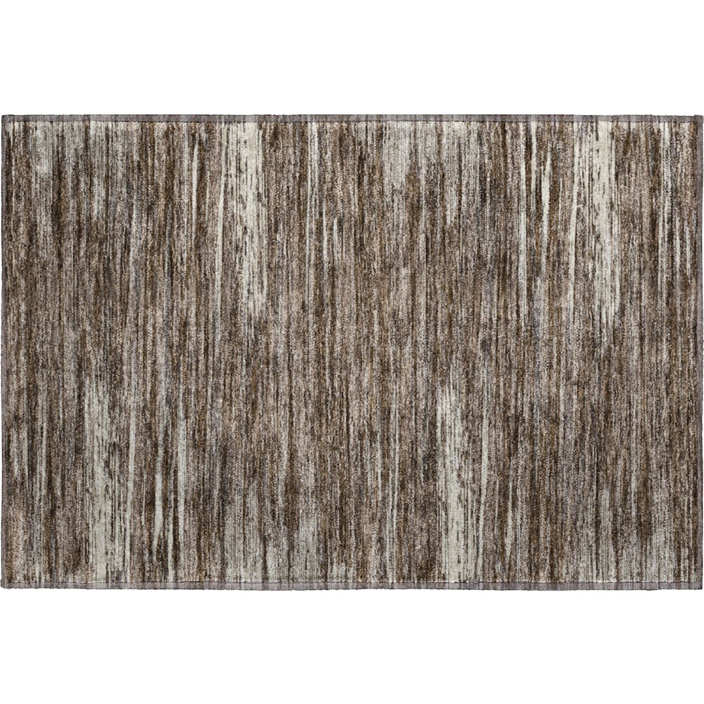 Premium Machine Washable Mayfield AMF896 Brown 1'8" x 2'6" Rug. Picture 1