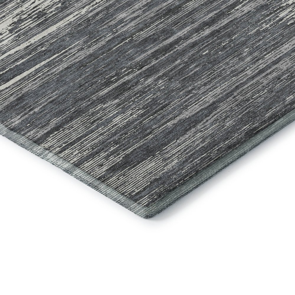 Premium Machine Washable Mayfield AMF896 Gray 1'8" x 2'6" Rug. Picture 3
