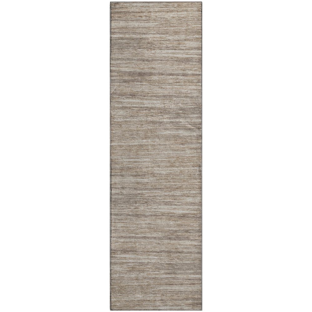 Premium Machine Washable Mayfield AMF896 Taupe 2'3" x 7'6" Runner Rug. Picture 1