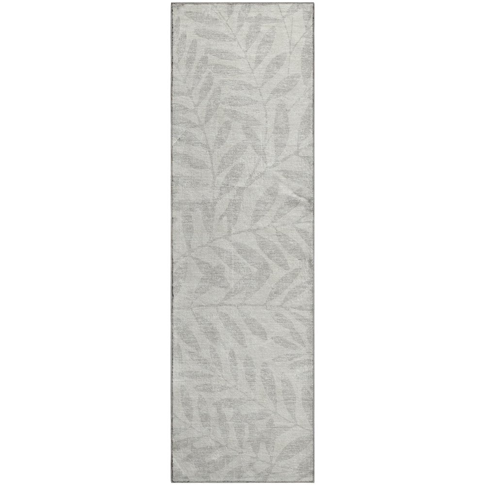 Premium Machine Washable Mayfield AMF899 Ivory 2'3" x 7'6" Runner Rug. Picture 1