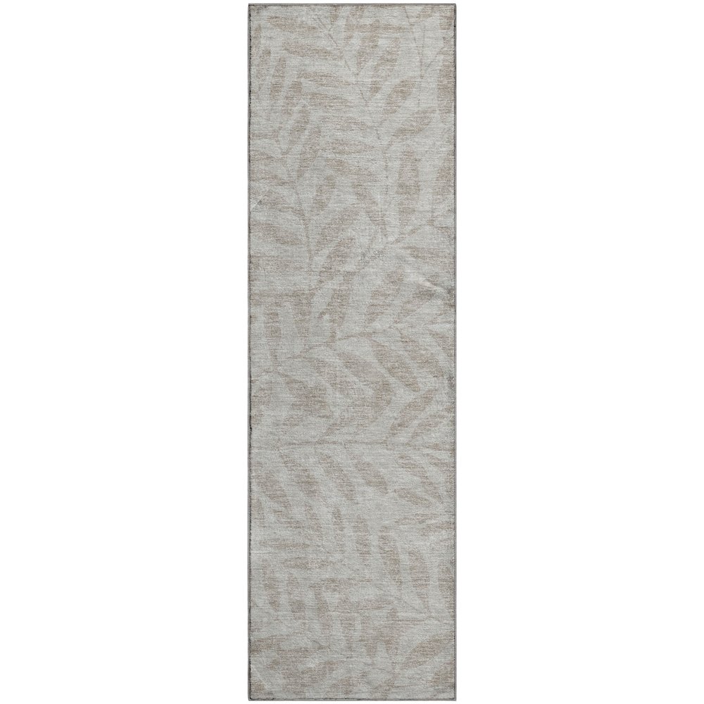 Premium Machine Washable Mayfield AMF899 Taupe 2'3" x 7'6" Runner Rug. Picture 1