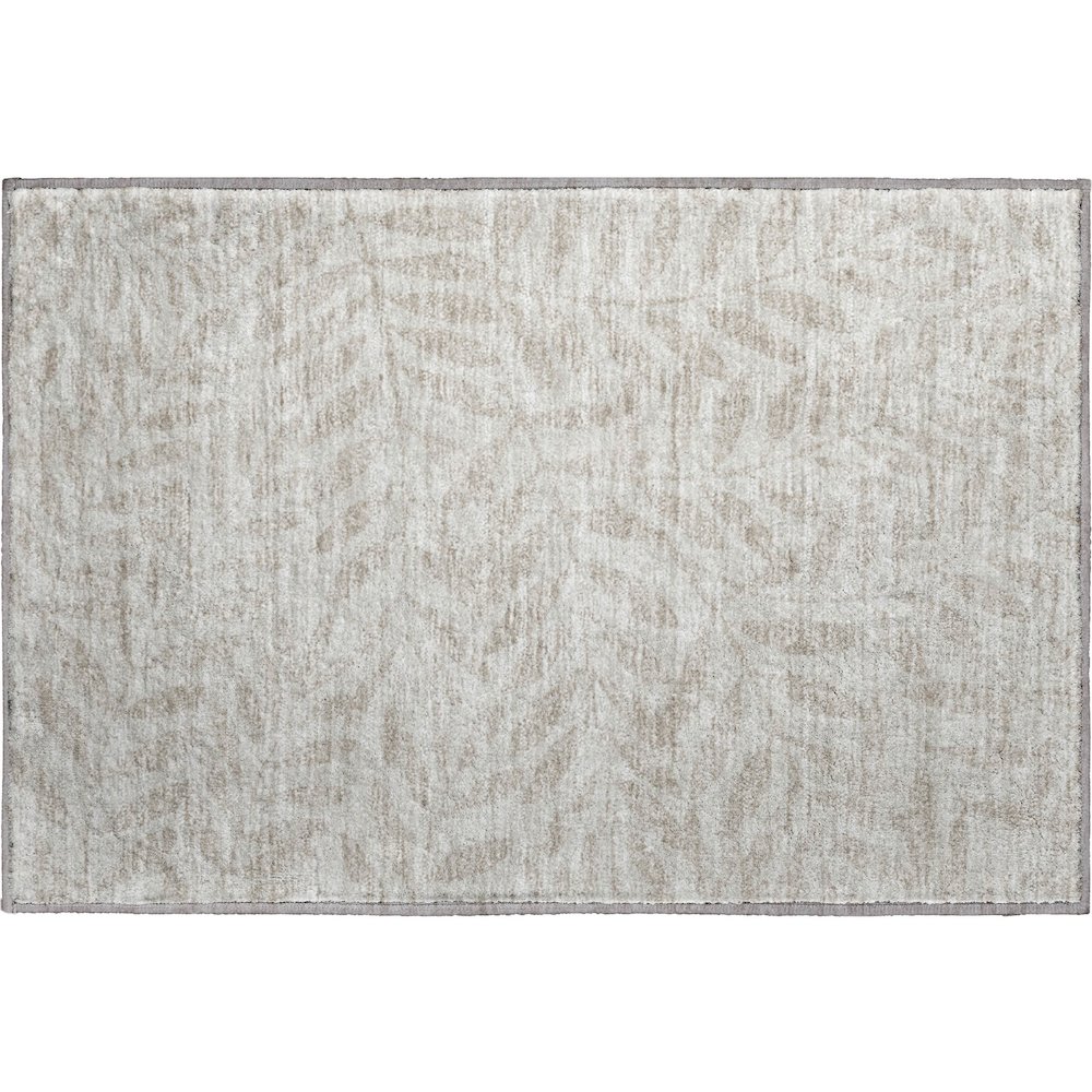 Premium Machine Washable Mayfield AMF899 Taupe 1'8" x 2'6" Rug. Picture 1