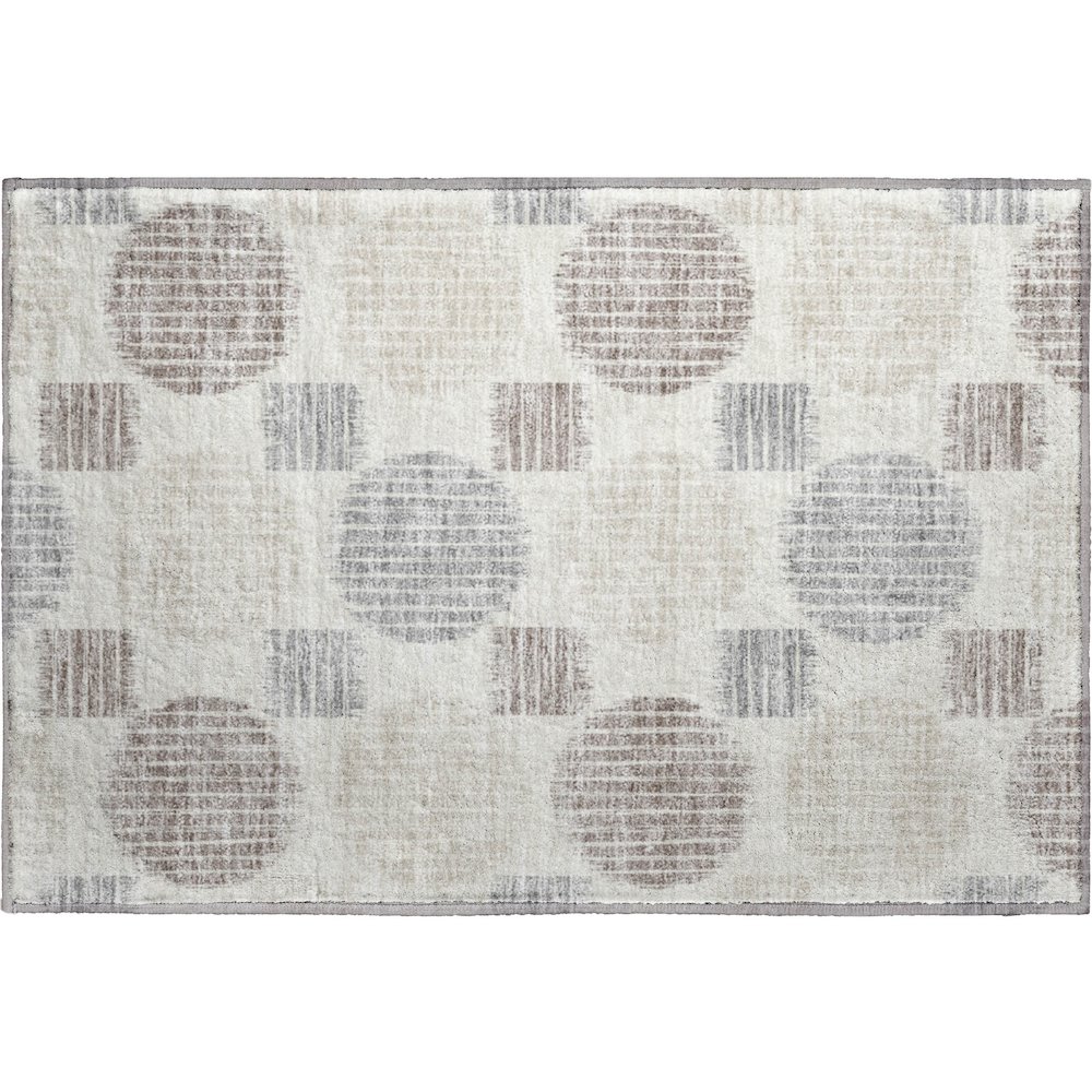 Premium Machine Washable Mayfield AMF900 Ivory 1'8" x 2'6" Rug. Picture 1