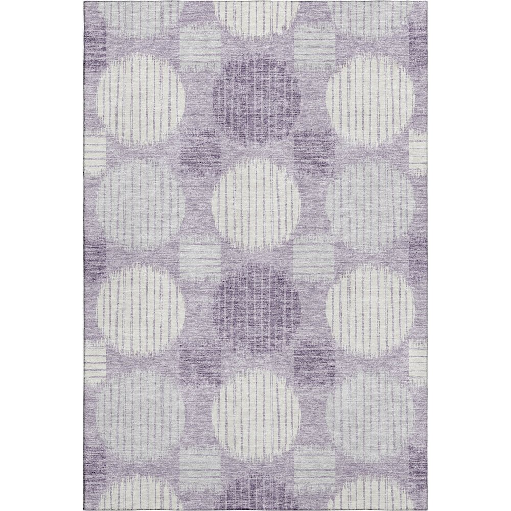 Premium Machine Washable Mayfield AMF900 Purple 2'6" x 3'10" Rug. Picture 1
