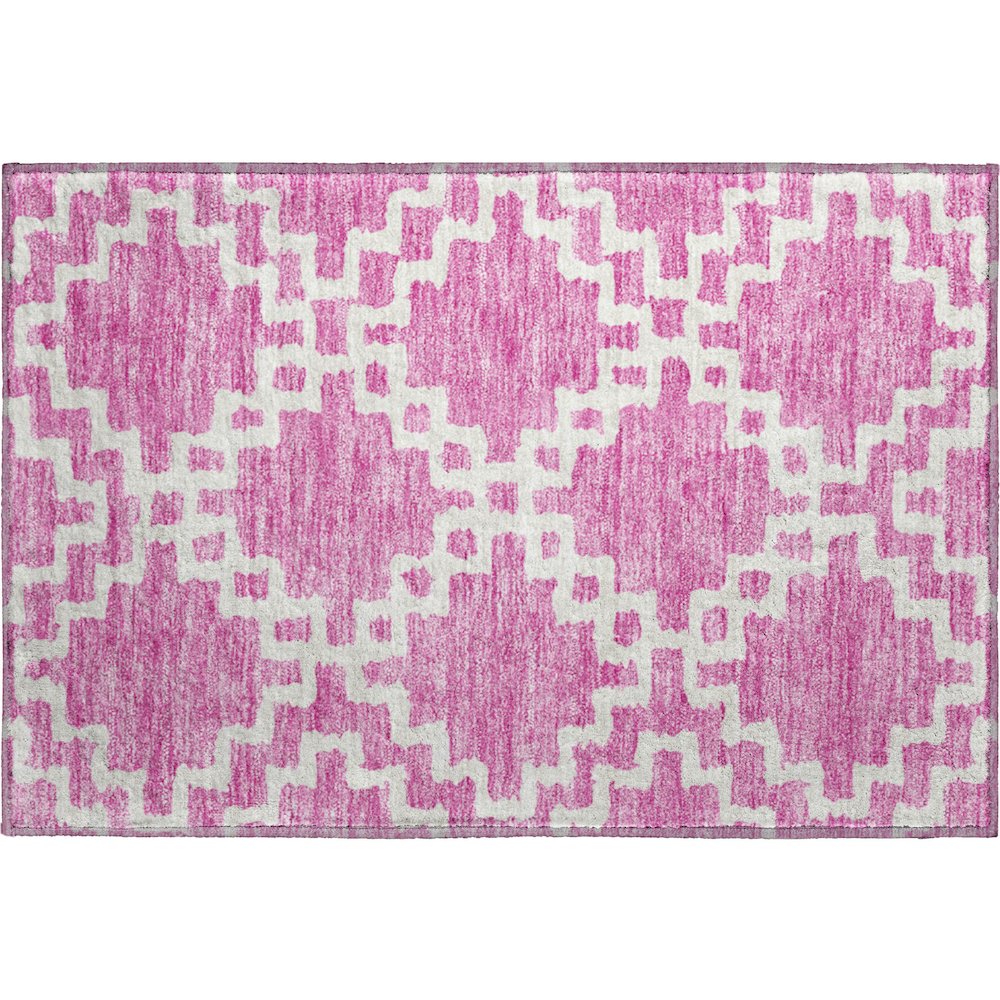 Premium Machine Washable Mayfield AMF902 Blush 1'8" x 2'6" Rug. Picture 1