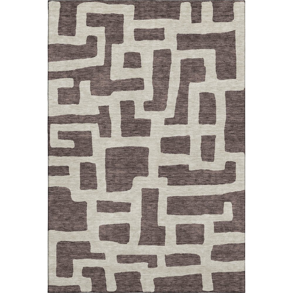 Premium Machine Washable Mayfield AMF903 Fudge 2'6" x 3'10" Rug. Picture 1