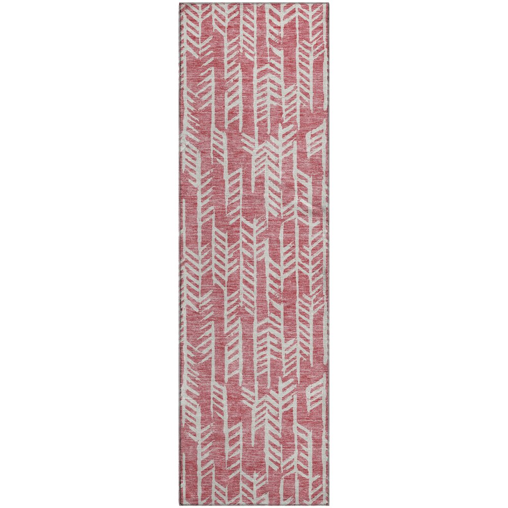 Premium Machine Washable Mayfield AMF906 Blush 2'3" x 7'6" Runner Rug. Picture 1