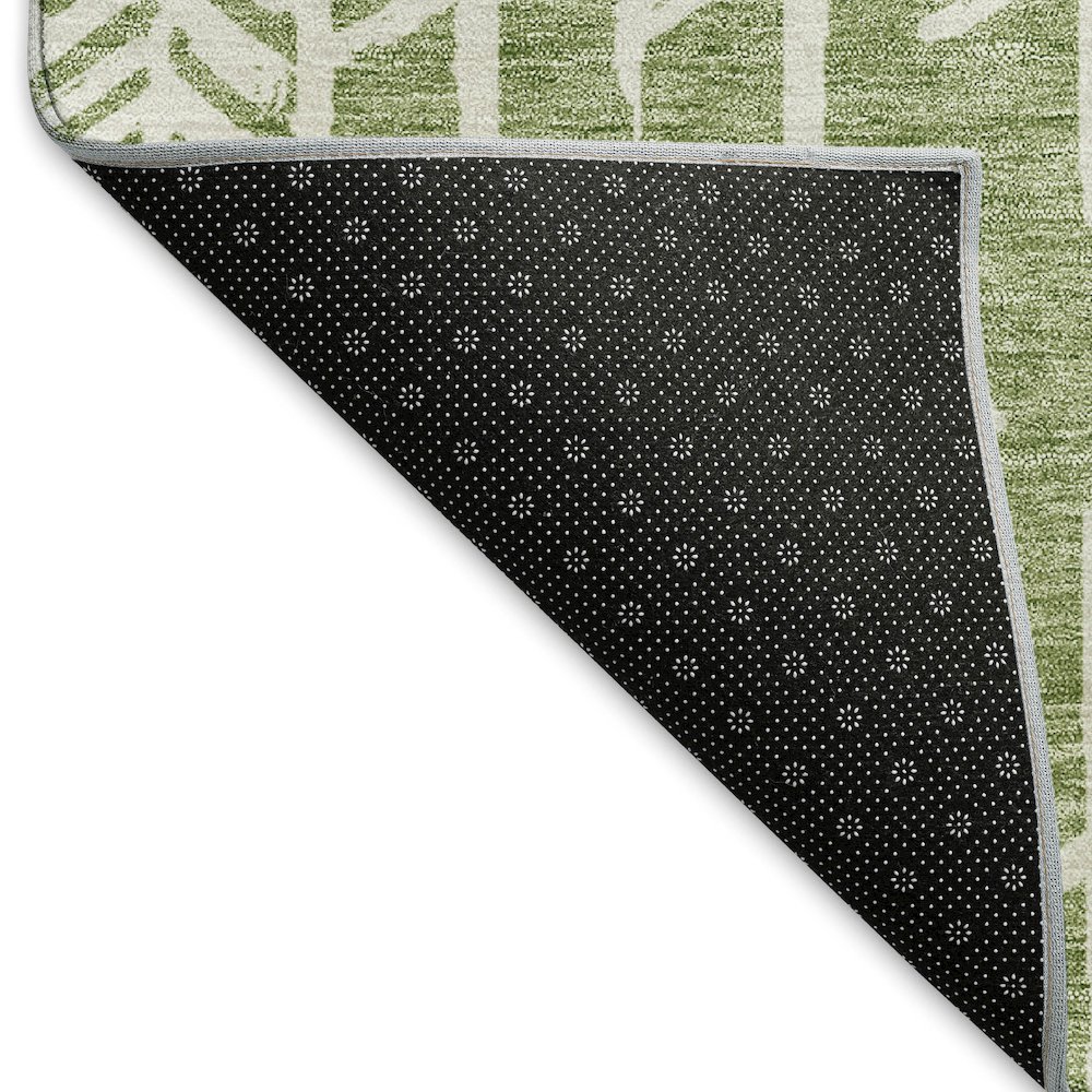 Premium Machine Washable Mayfield AMF906 Green 1'8" x 2'6" Rug. Picture 2