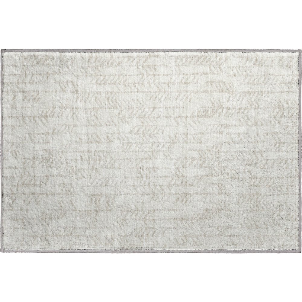 Premium Machine Washable Mayfield AMF906 Ivory 1'8" x 2'6" Rug. Picture 1
