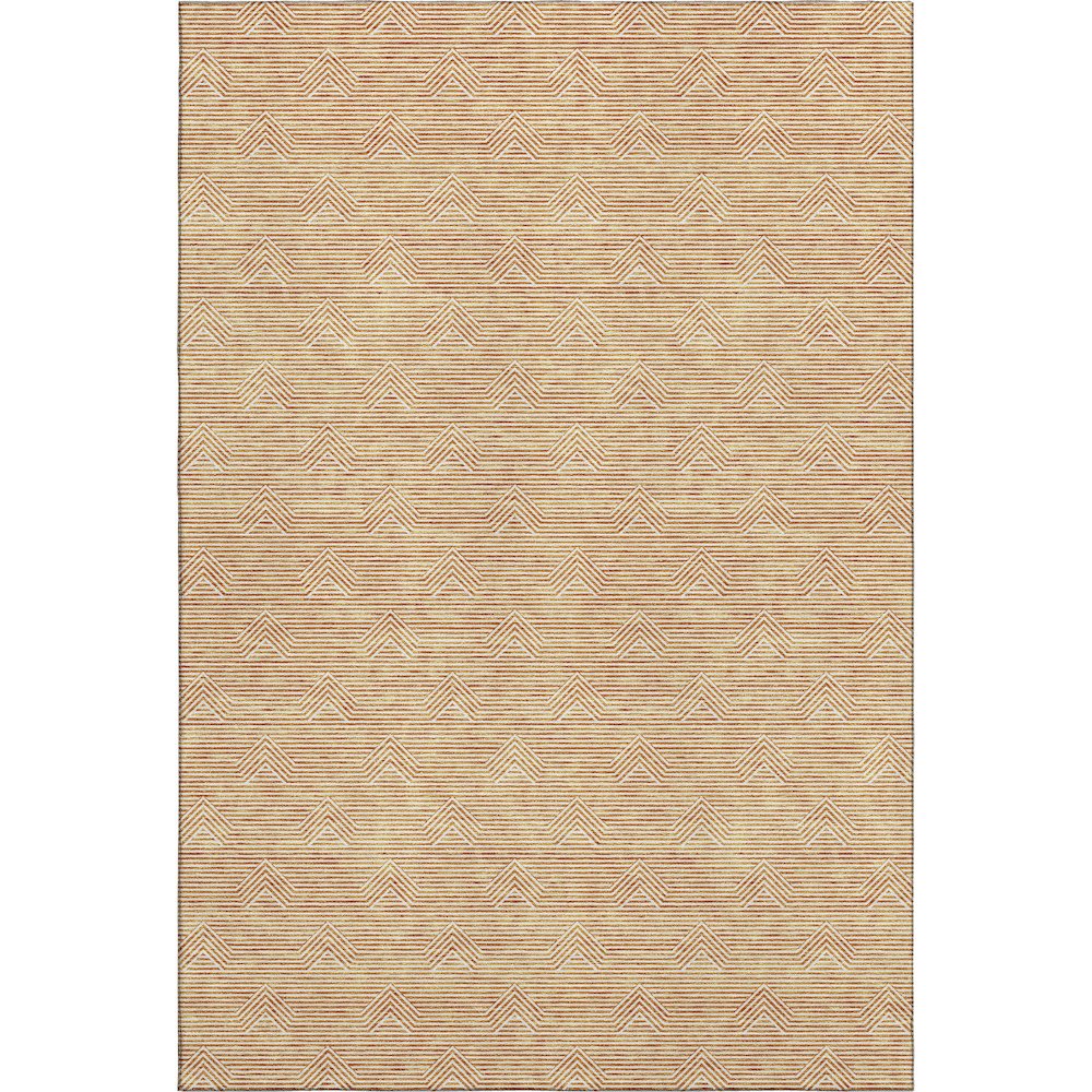 Premium Machine Washable Mayfield AMF910 Orange 2'6" x 3'10" Rug. Picture 1