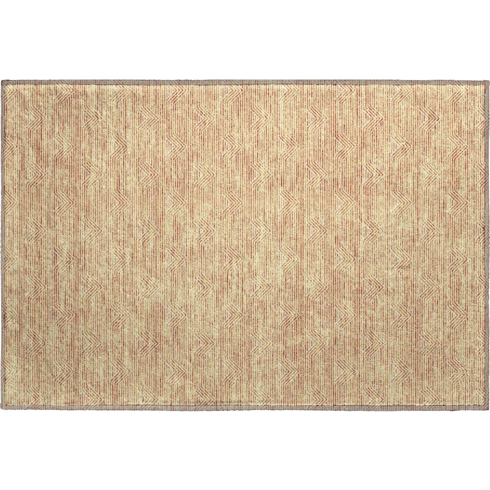 Premium Machine Washable Mayfield AMF910 Orange 1'8" x 2'6" Rug. Picture 1