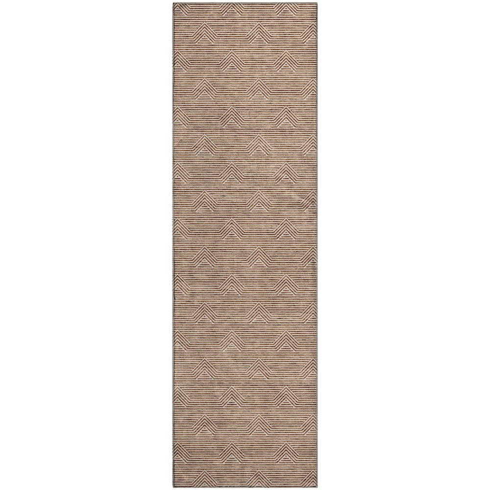 Premium Machine Washable Mayfield AMF910 Paprika 2'3" x 7'6" Runner Rug. Picture 1