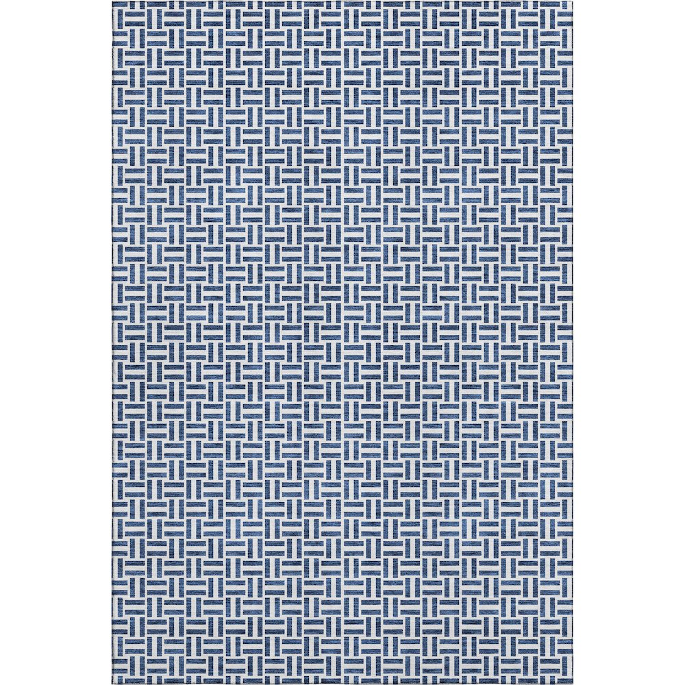 Premium Machine Washable Mayfield AMF911 Navy 2'6" x 3'10" Rug. Picture 1