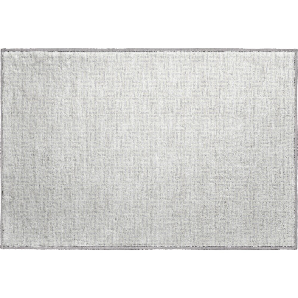 Premium Machine Washable Mayfield AMF911 Silver 1'8" x 2'6" Rug. Picture 1