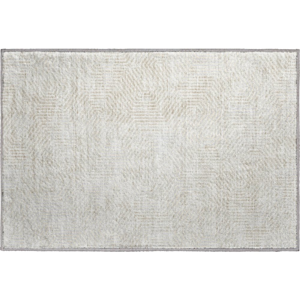 Premium Machine Washable Mayfield AMF912 Ivory 1'8" x 2'6" Rug. Picture 1