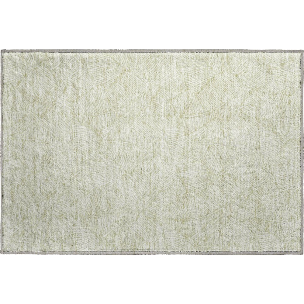 Premium Machine Washable Mayfield AMF913 Aloe 1'8" x 2'6" Rug. Picture 1