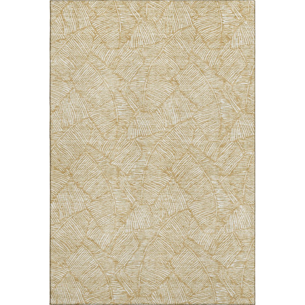 Premium Machine Washable Mayfield AMF913 Gold 2'6" x 3'10" Rug. Picture 1
