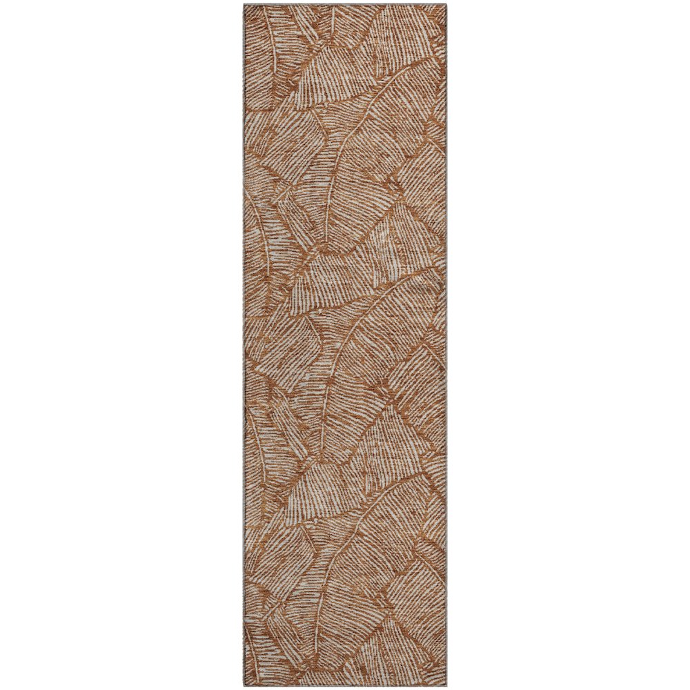 Premium Machine Washable Mayfield AMF913 Paprika 2'3" x 7'6" Runner Rug. Picture 1