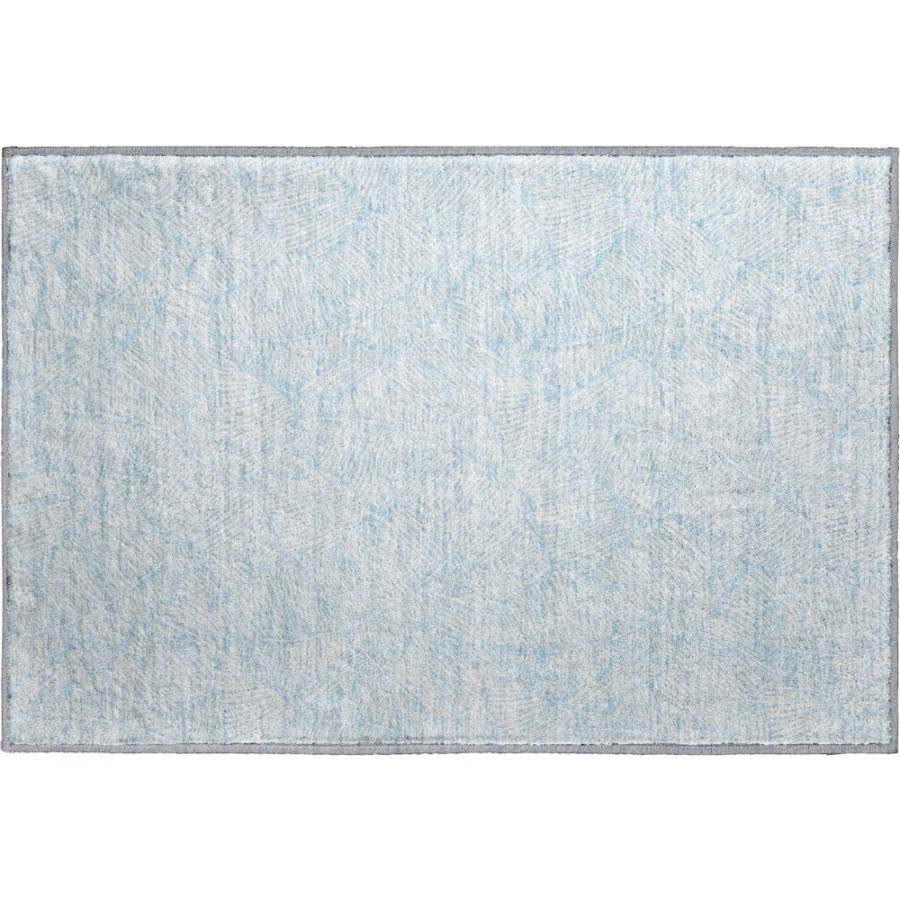 Premium Machine Washable Mayfield AMF913 Sky 1'8" x 2'6" Rug. Picture 1