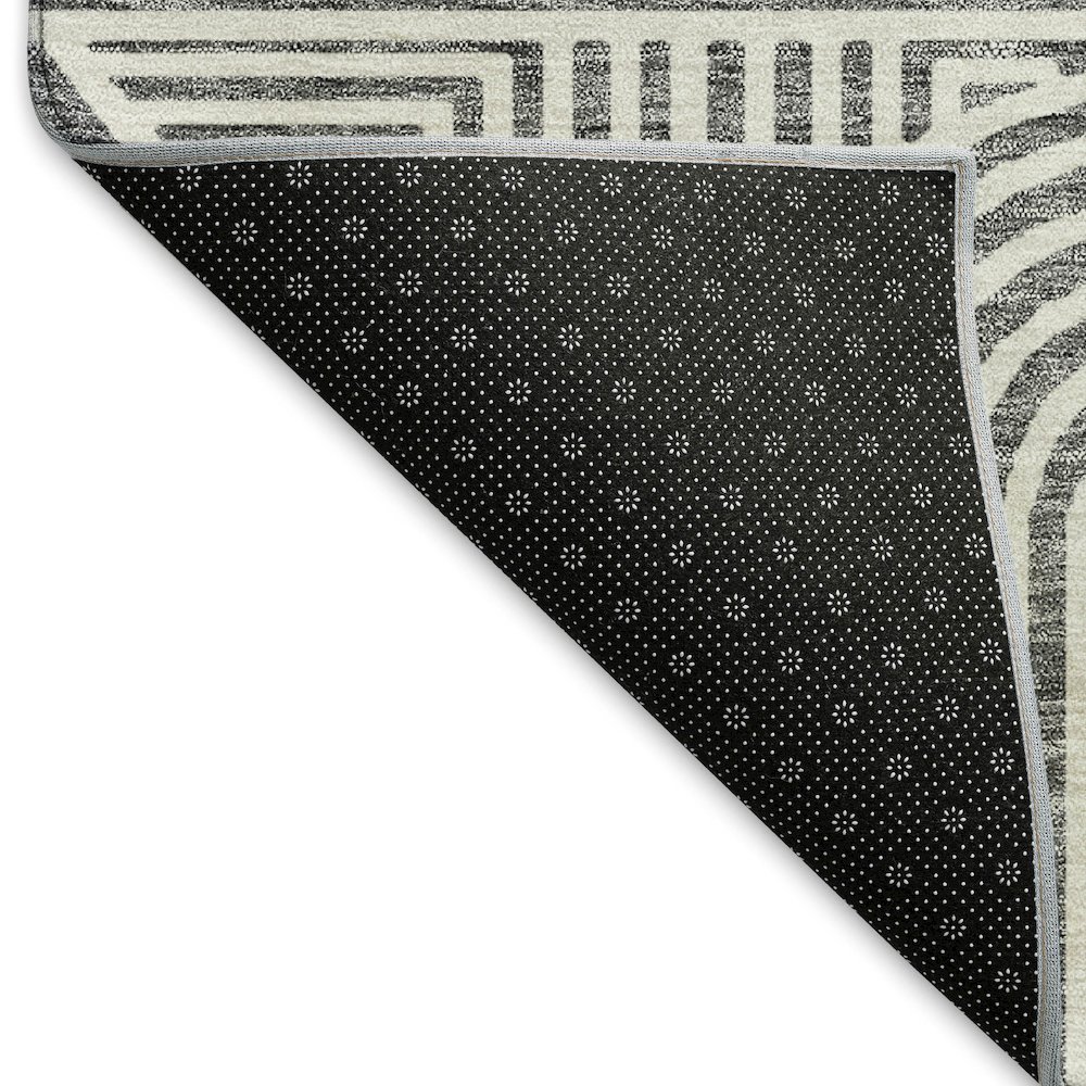 Premium Machine Washable Mayfield AMF917 Gray 1'8" x 2'6" Rug. Picture 2