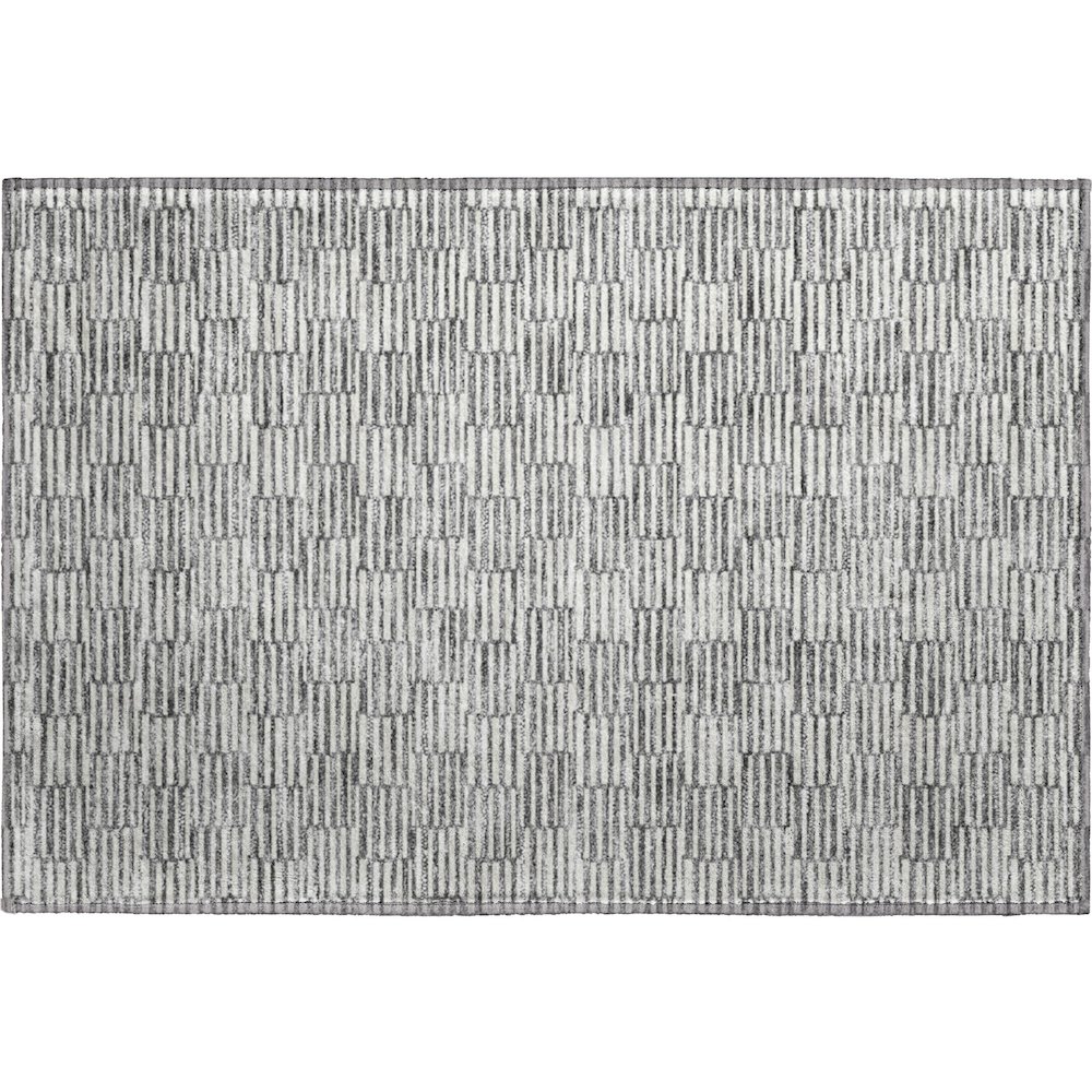 Premium Machine Washable Mayfield AMF918 Gray 1'8" x 2'6" Rug. Picture 1
