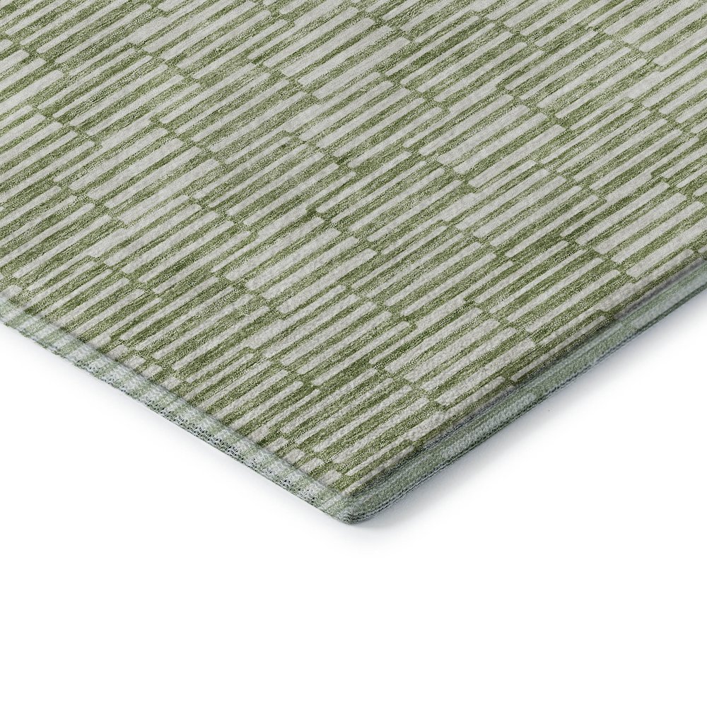 Premium Machine Washable Mayfield AMF918 Green 1'8" x 2'6" Rug. Picture 3