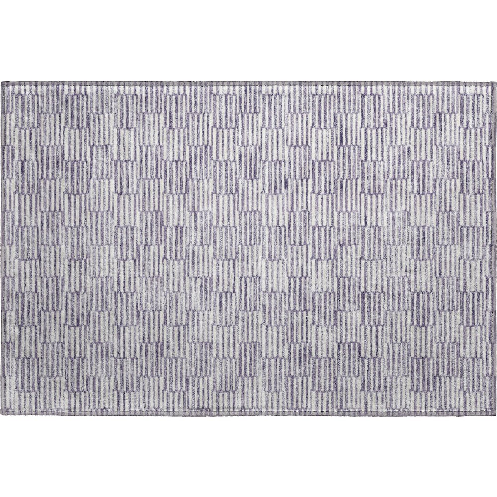 Premium Machine Washable Mayfield AMF918 Lilac 1'8" x 2'6" Rug. Picture 1