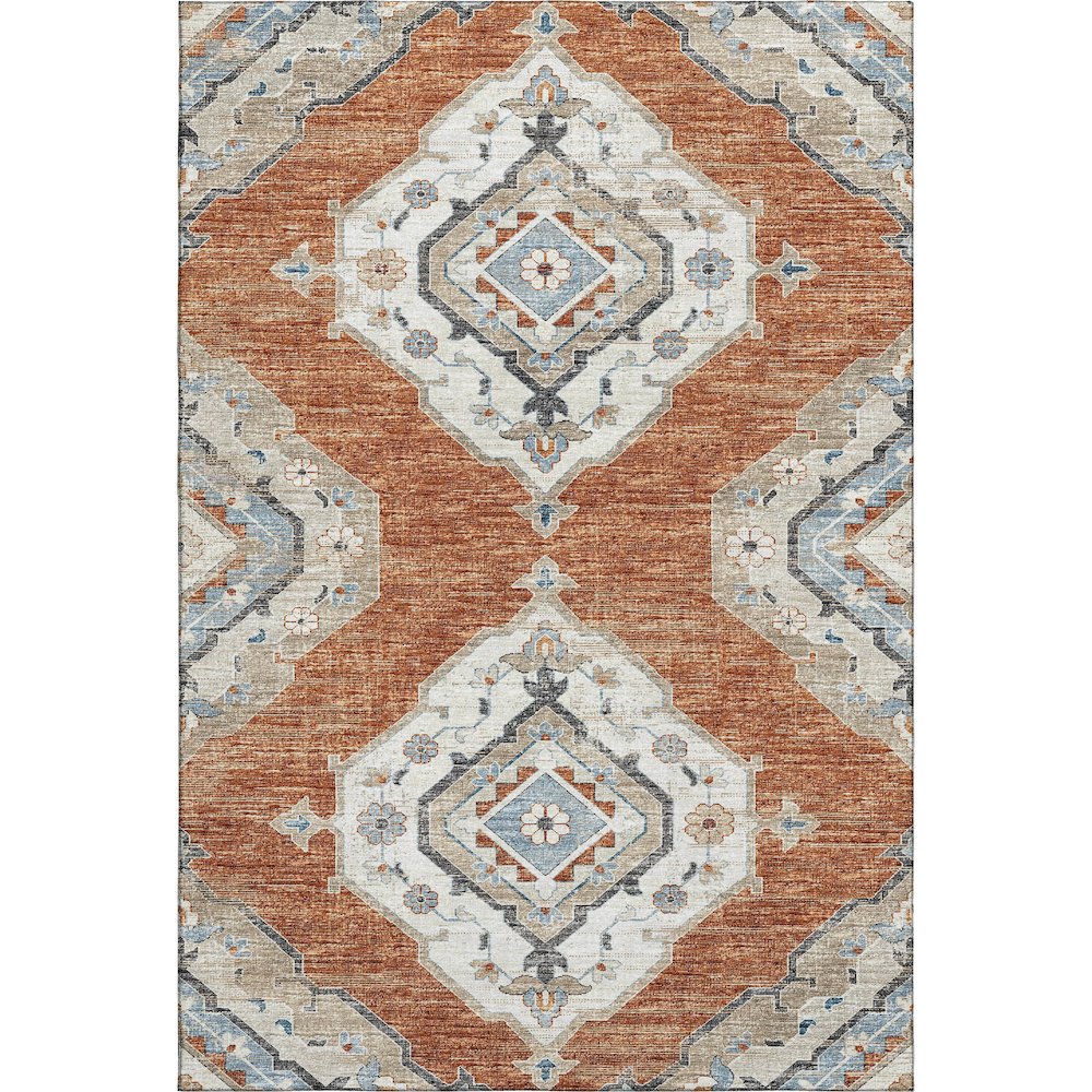 Premium Machine Washable Mayfield  Clay 2'6" x 3'10" Rug. Picture 1