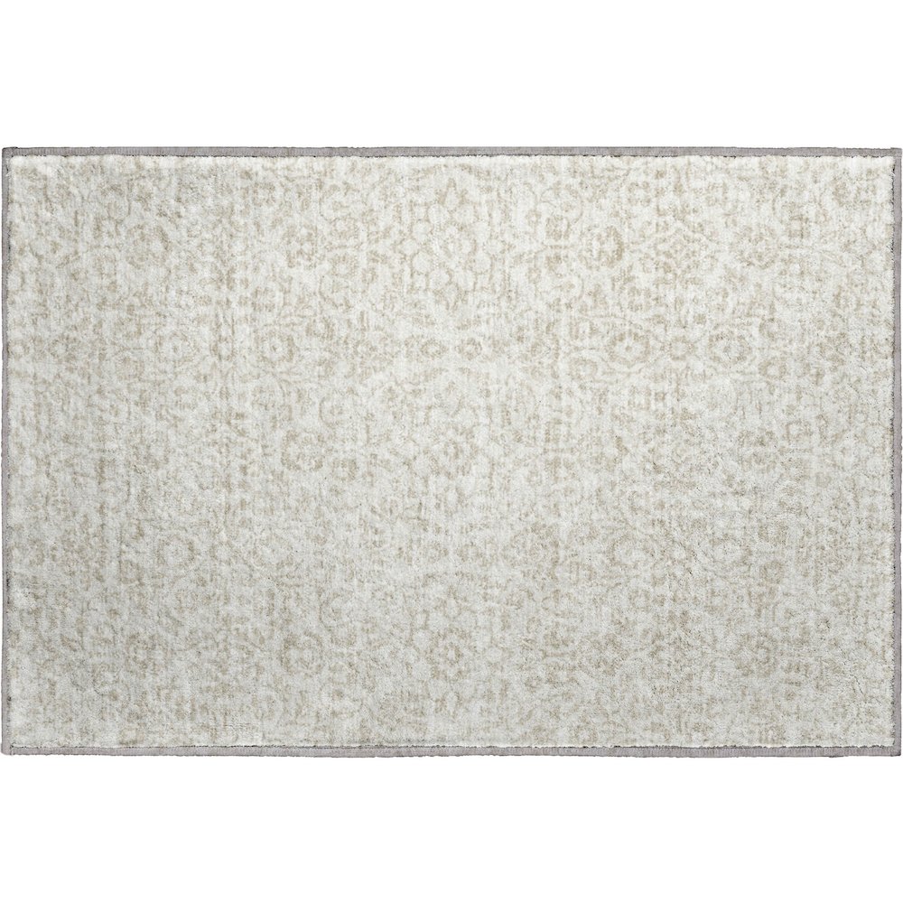 Premium Machine Washable Mayfield AMF920 Ivory 1'8" x 2'6" Rug. Picture 1