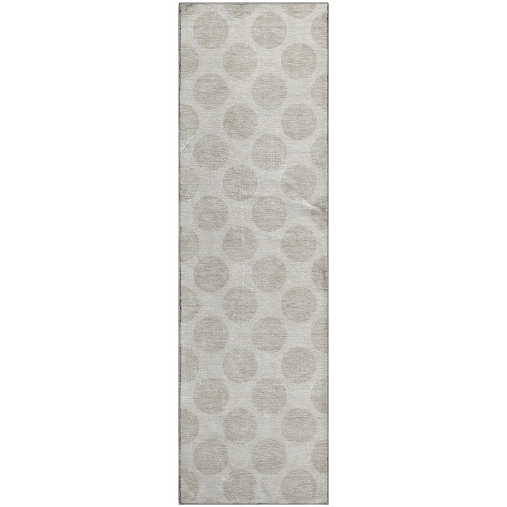 Premium Machine Washable Mayfield AMF921 Ivory 2'3" x 7'6" Runner Rug. Picture 1