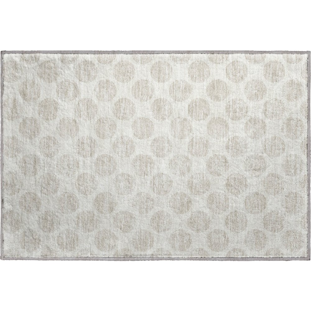 Premium Machine Washable Mayfield AMF921 Ivory 1'8" x 2'6" Rug. Picture 1