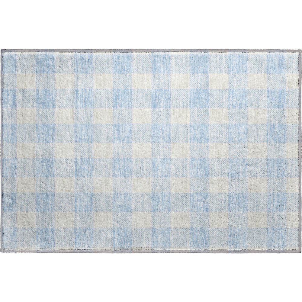 Premium Machine Washable Mayfield AMF923 Sky 1'8" x 2'6" Rug. Picture 1