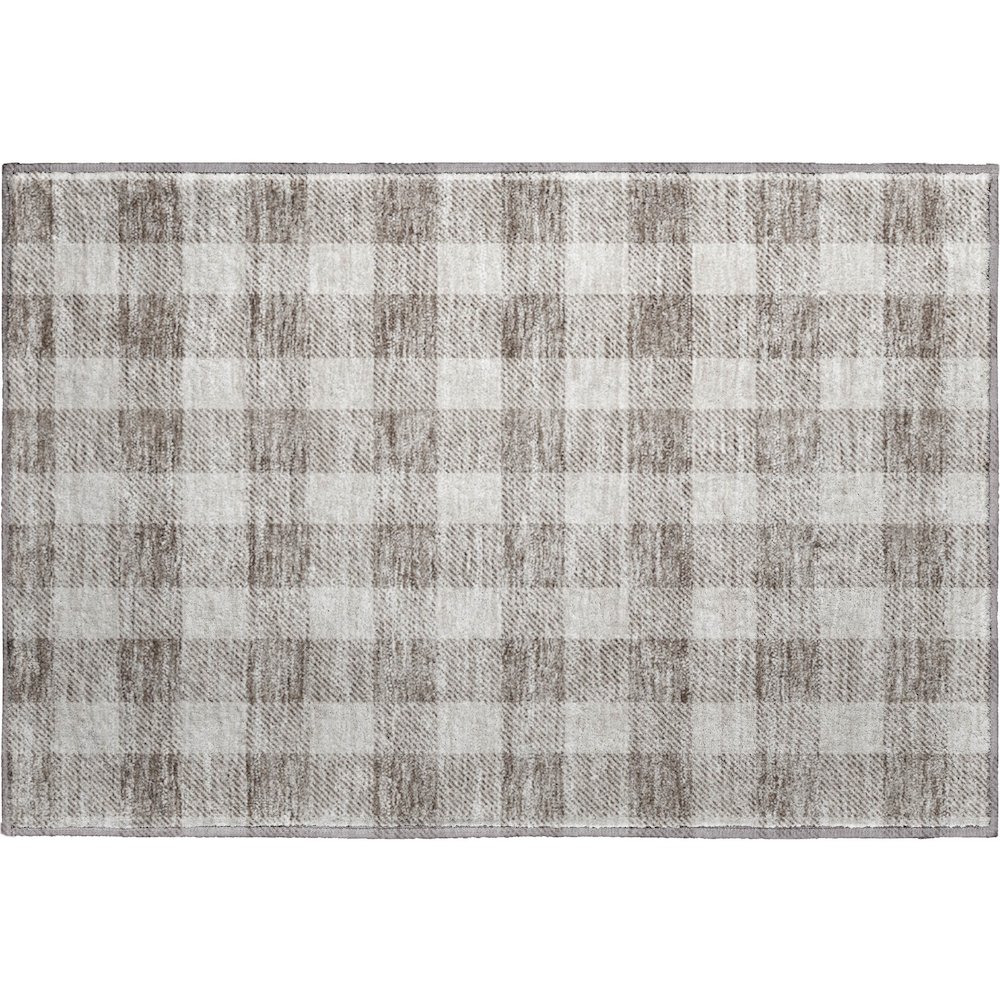 Premium Machine Washable Mayfield AMF923 Taupe 1'8" x 2'6" Rug. Picture 1
