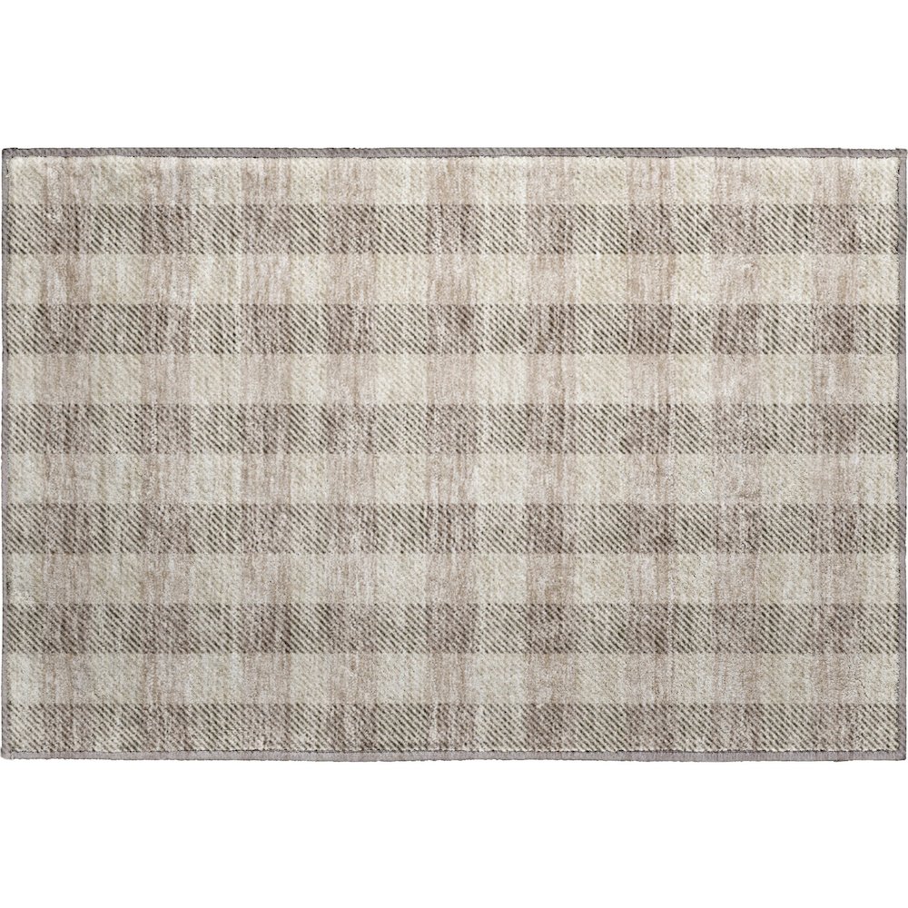 Premium Machine Washable Mayfield AMF924 Beige 1'8" x 2'6" Rug. Picture 1