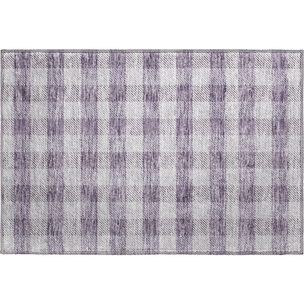 Premium Machine Washable Mayfield AMF924 Lavender 1'8" x 2'6" Rug. Picture 1