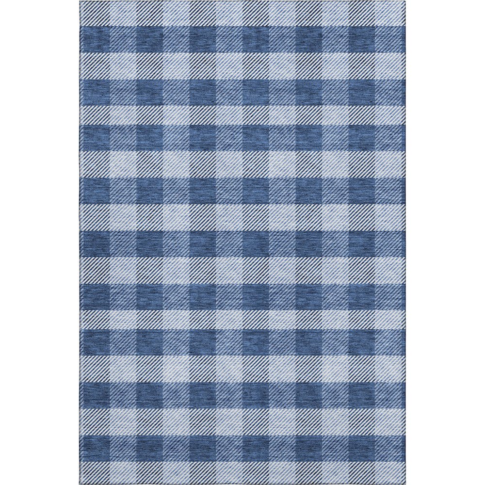 Premium Machine Washable Mayfield AMF924 Navy 2'6" x 3'10" Rug. Picture 1
